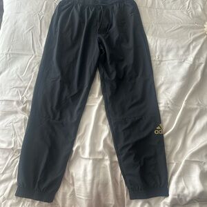 Adidas Men's Black Joggers with Gold Logo